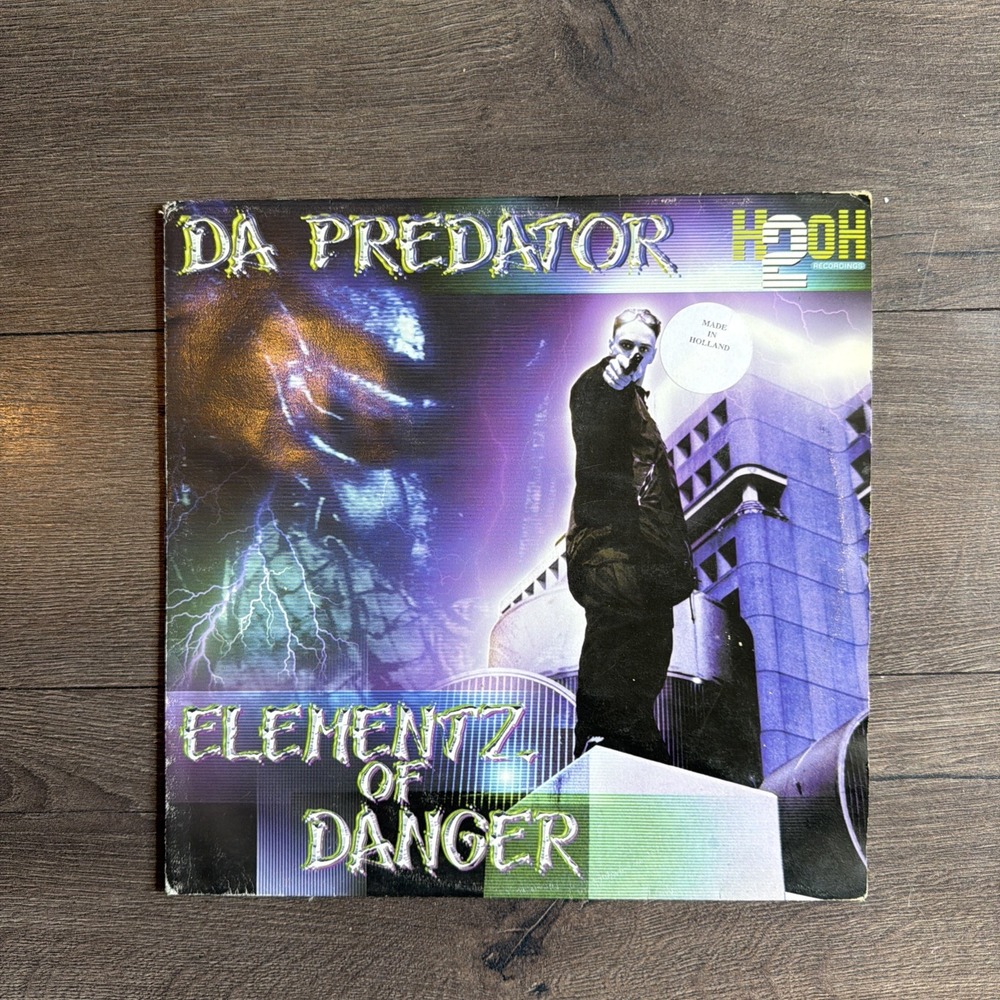 Da Predator - Elementz Of Danger Vinyl H20h Records Hardcore Gabber